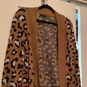 Leopard print cardigan